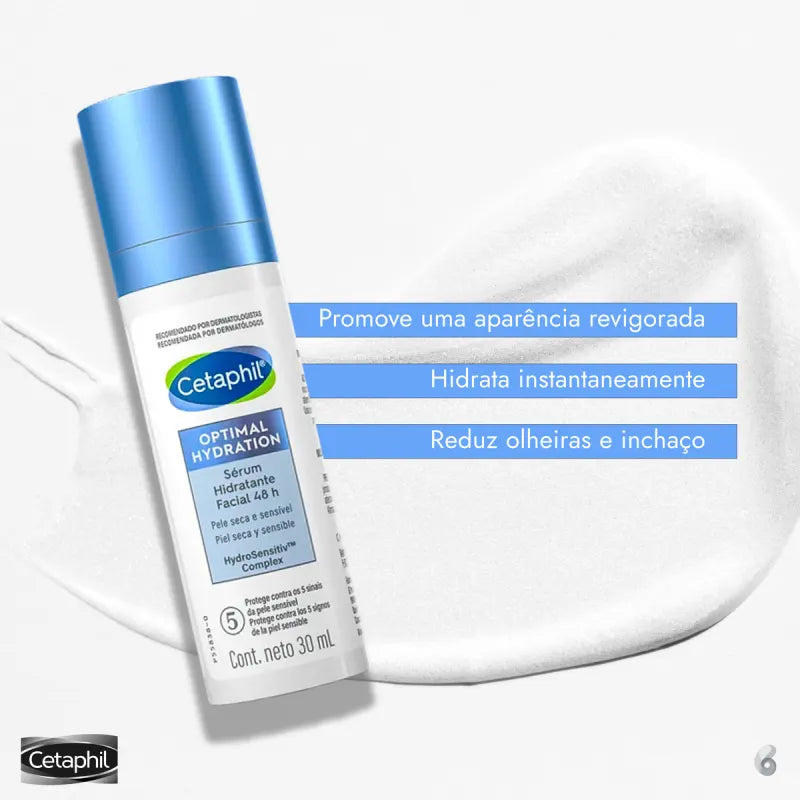 Cetaphil Optimal Hydration 48h com Ácido Hialurônico - Sérum Hidratante Facial 30ml
