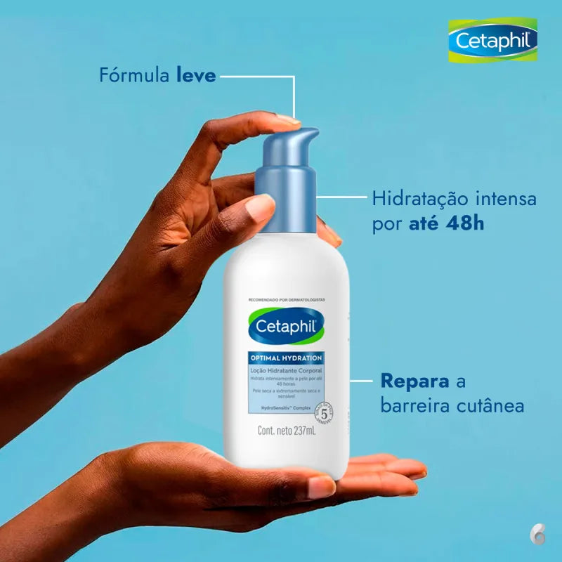 Cetaphil Optimal Hydration com Ácido Hialurônico - Loção Hidratante Corporal 237ml